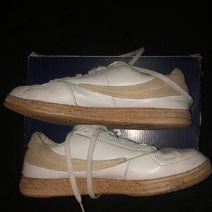 Fila White and Tan Sneakers